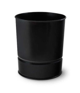 Lacco Metal Çöp Kovası - Komple Metal - Siyah 10 L