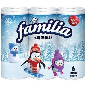  Familia 6 lı Havlu Kış Serisi