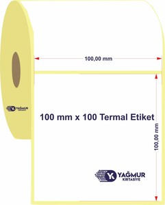  150 mm x  100 mm Termal Etiket