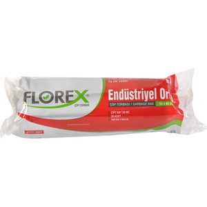  Florex Endüstriyel Orta Boy Çöp Torbası 55x60 cm 160 gr 20 Adet