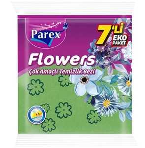 Parex Flowers 7 li Çok Amaçlı Temizlik Bezi