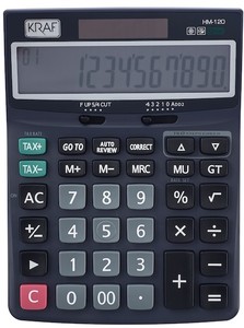  Kraf Hesap Makinesi Masaüstü 12 Hane Tax