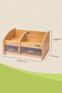  Daxi DX-404 Çift Çekmeceli Çok Amaçlı Masaüstü Kalemlik