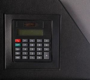  Wole Lüx Sekreterlik Hesap Makinalı Siyah