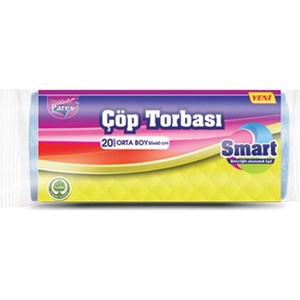 Parex Smart Çöp Poşeti Orta Boy 55x60 20 Adet