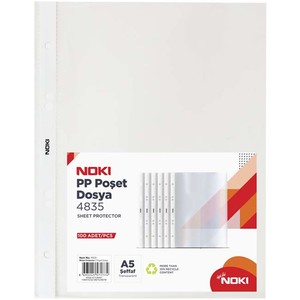  Noki A5 PP Poşet Dosya 100 Lü Paket