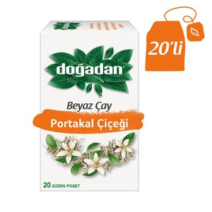  Doğadan Beyaz Çay Portakal Çiçeği 20 Süzen Poşet