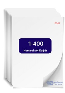 1 den 400 e Numaralı A4 Kağıdı