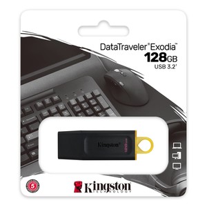  Kingston 128 GB 3.2 Gen 1 DataTraveler® Exodia USB Flash Bellek DTX/128GB