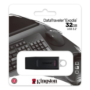  Kingston 32 GB 3.2 Gen 1 DataTraveler® Exodia USB Flash Bellek DTX/32GB