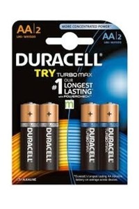  Duracell Karma Paket Alkalin Kalem Pil 4'lü (2 Basic + 2 Turbo Max Pil