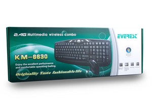  Everest KM-6630 Siyah Kablosuz Q Multimedia Klavye + Mouse Set