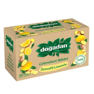  Doğadan Zencefil Limonlu Bitki Poşet Çay 18 Li