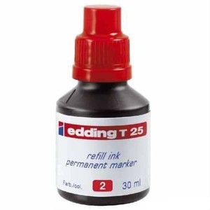  Eddıng MÜREKKEP  25 ML KIRMIZI(E-T25)