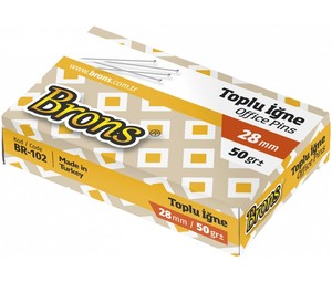  Brons Toplu İgne No:28 50 gr 28/50 BR-102