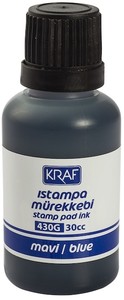  KRAF ISTAMPA MÜREKKEBİ 30CC Mavi 430G