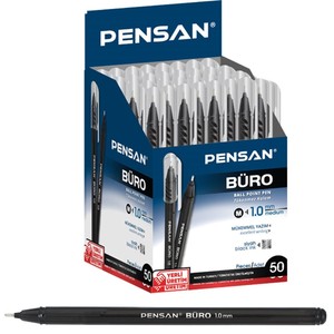  Pensan 2270 Siyah Tükenmez Kalem Büro 1.0 mm