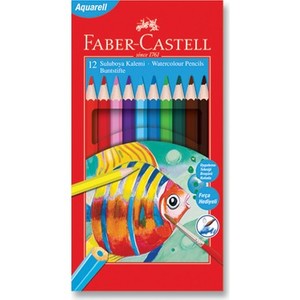  Faber Castell Karton Kutu Aquarel Boya Kalemi 12 Renk