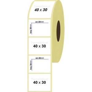  30 mm x 40 mm 2 li Sarım Termal Etiket