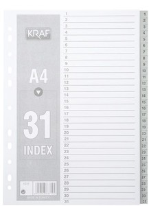  Kraf Separatör 1031 1-31 Rakam