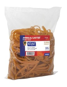 Kraf Ambalaj Lastiği Geniş %100 Kauçuk 500 gr