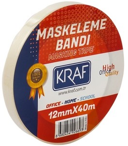  Kraf Maskeleme Bantı 12 mm x 40 Metre