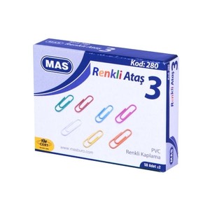  Mas Ataş Renkli Pvc 28mm