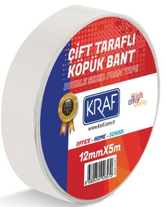 Kraf Köpük Bant 12 mm x 5 Metre
