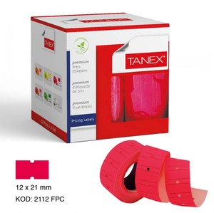  Tanex Motex Etiket Çizgili Florasan Pembe 800 lü